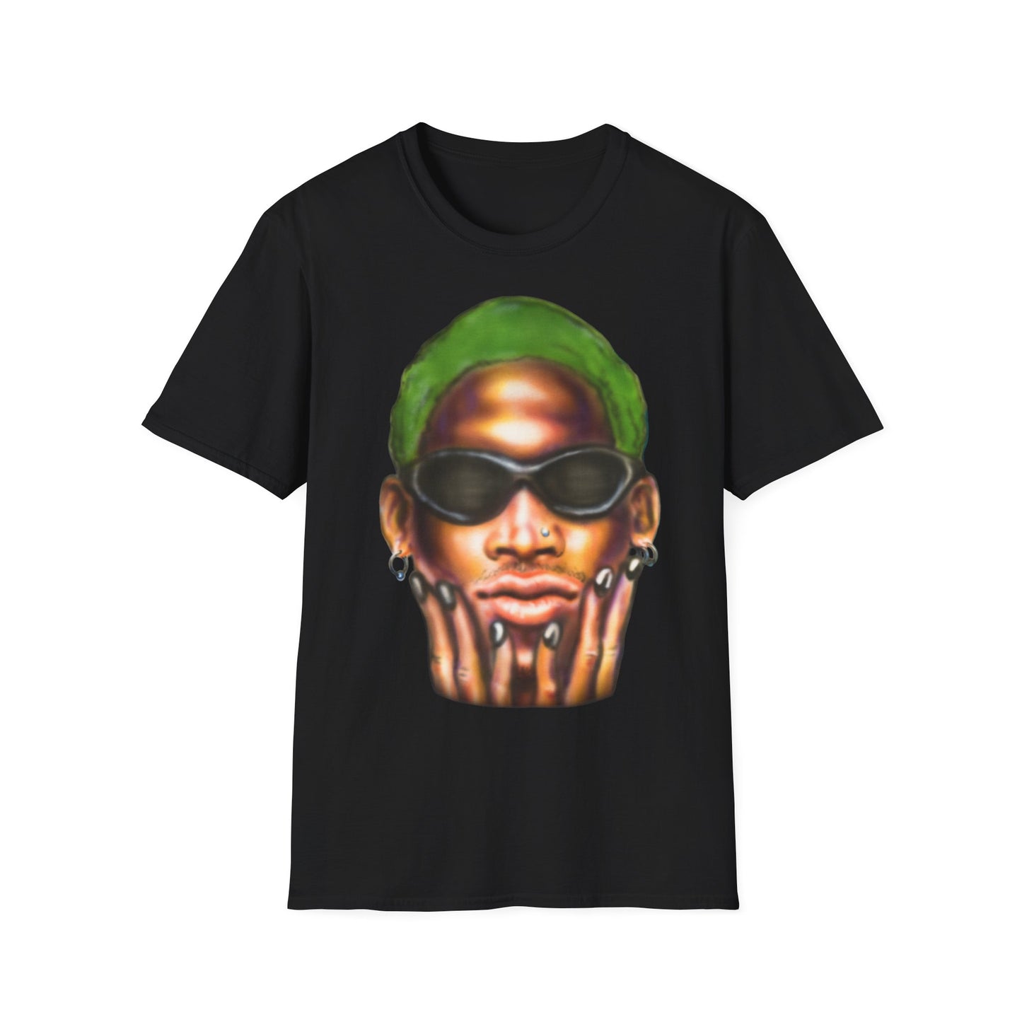 Dennis Rodman Black Airbrush T-shirt 