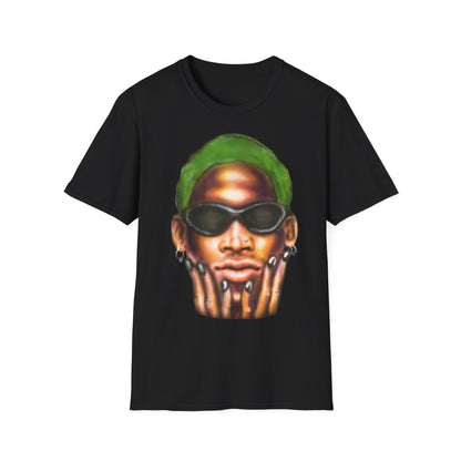 Dennis Rodman Black Airbrush T-shirt 