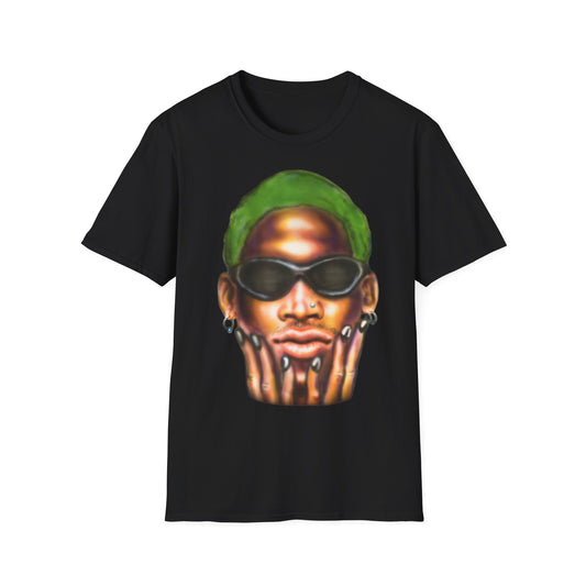Dennis Rodman Black Airbrush T-shirt 