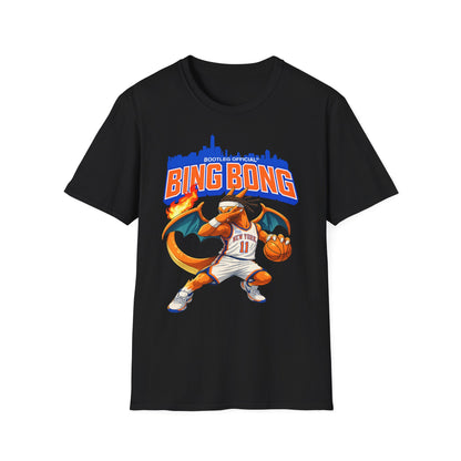 Bing Bong New York Knicks Brunson Pokemon Charizard Black T-shirt
